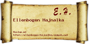 Ellenbogen Hajnalka névjegykártya